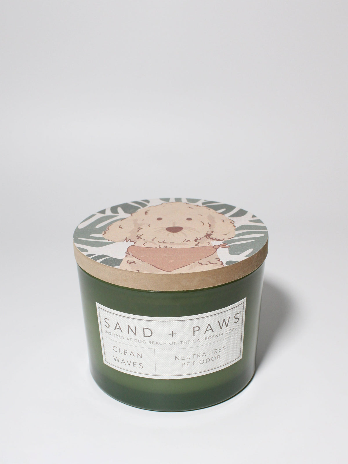 Sand + Paws Clean Waves 12 oz scented candle Premium