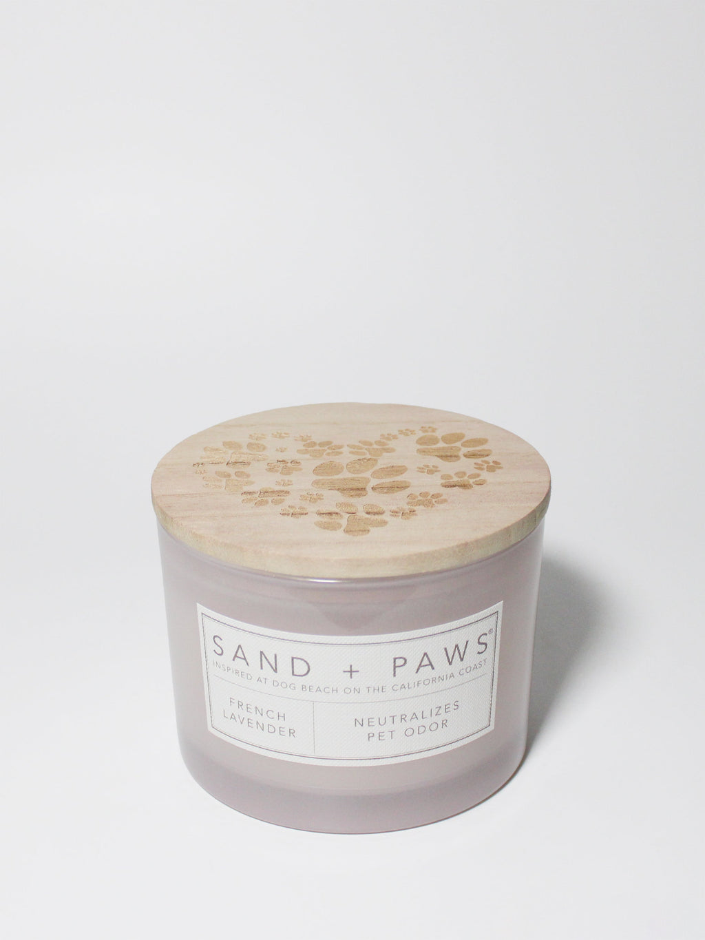 Sand + Paws French Lavender 12 oz scented candle Premium