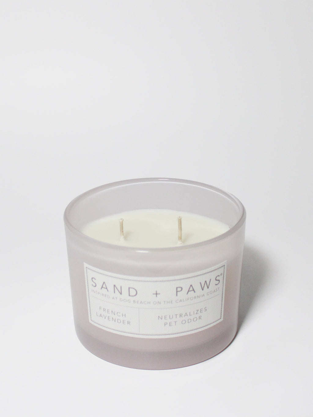 Sand + Paws French Lavender 12 oz scented candle Premium