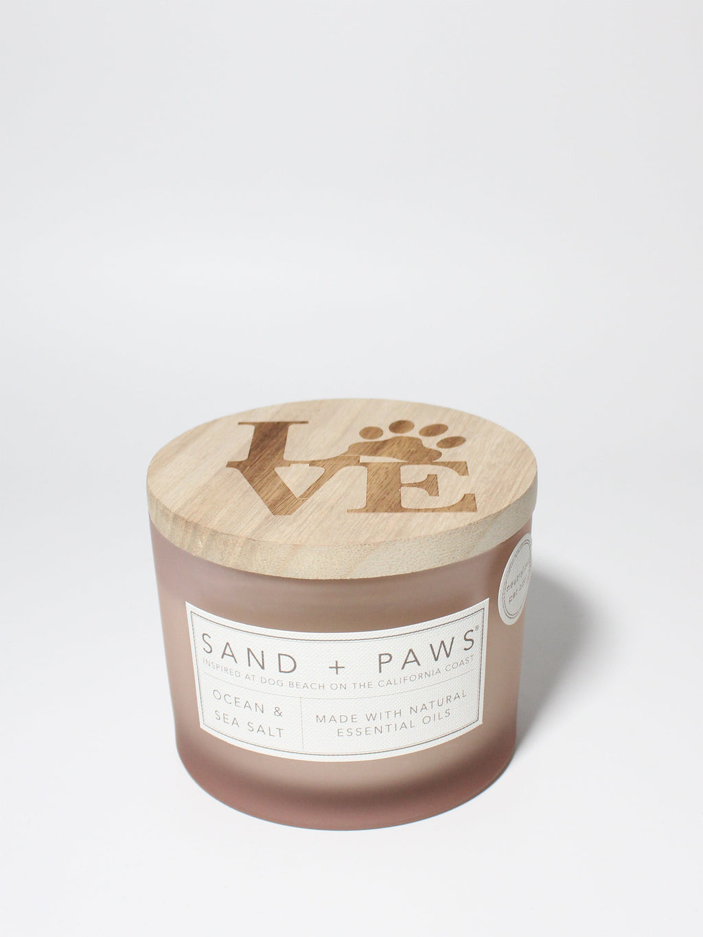 Sand + Paws Ocean & Sea Salt 12 oz scented candle Premium