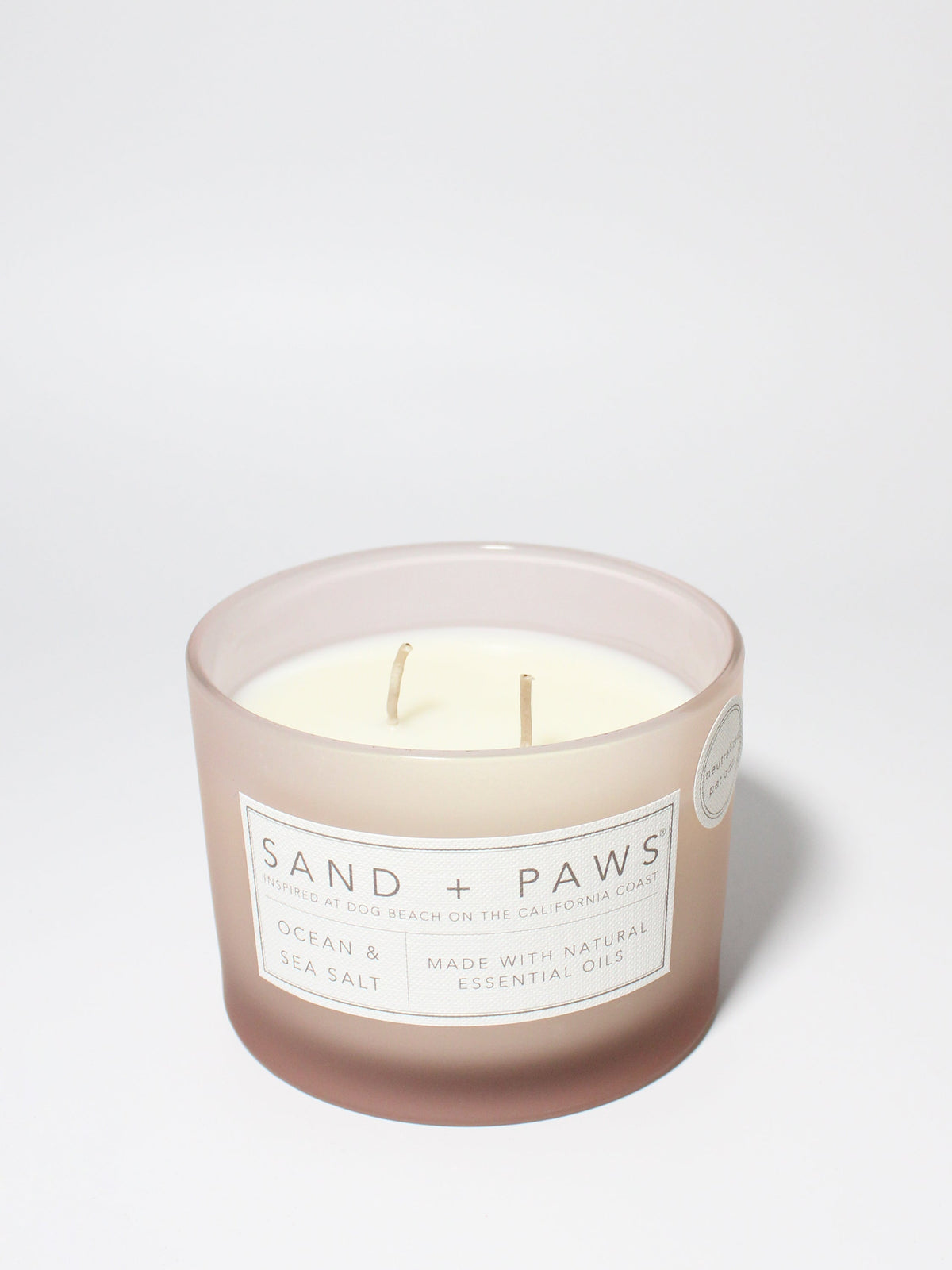 Sand + Paws Ocean & Sea Salt 12 oz scented candle Premium