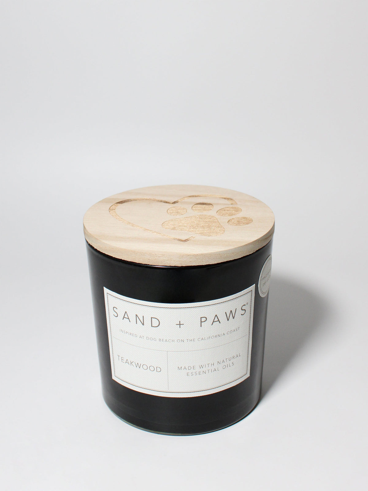 Sand + Paws Teakwood 21 oz scented candle Premium