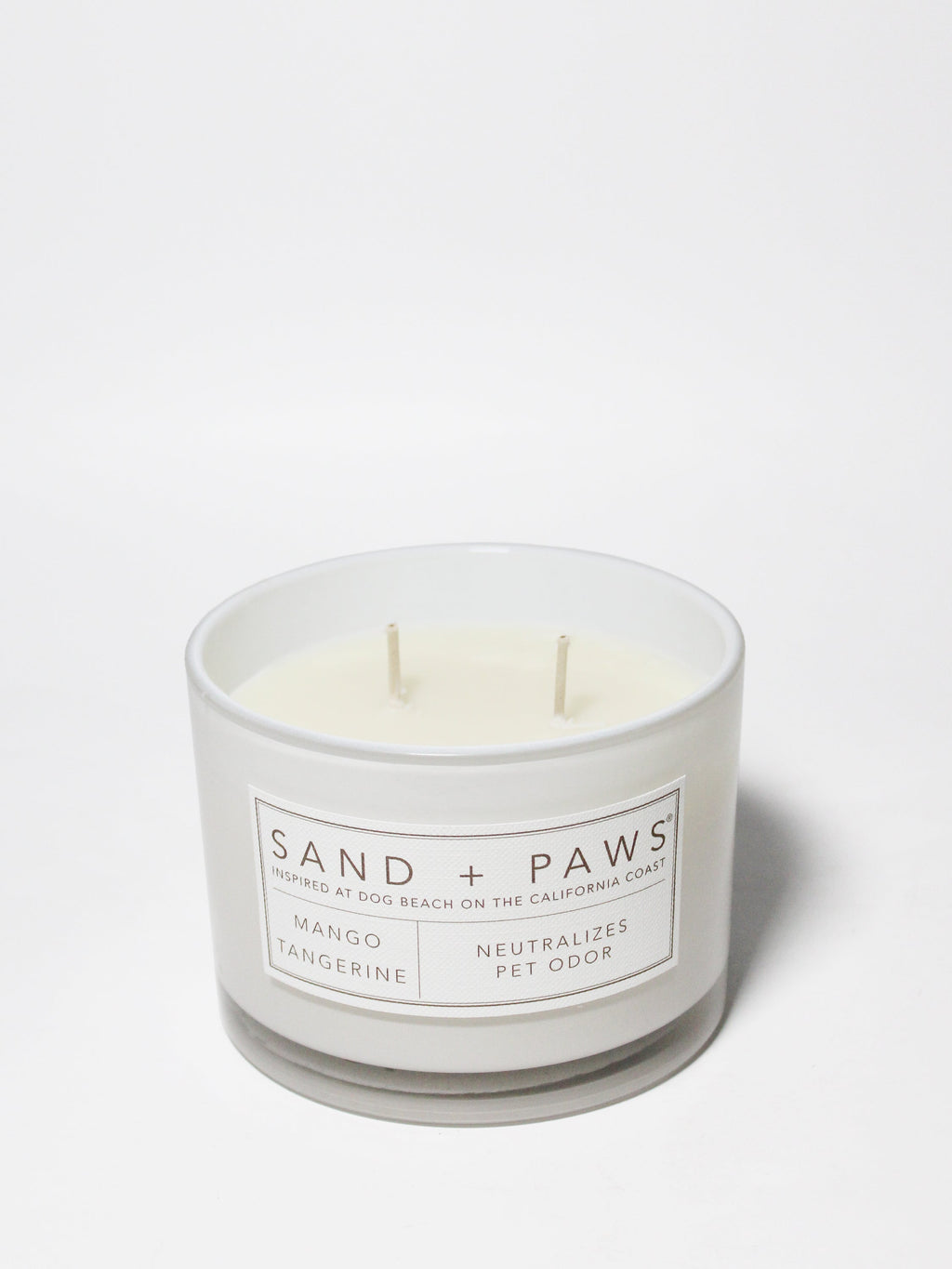 Sand + Paws Mango Tangerine 12 oz scented candle Premium