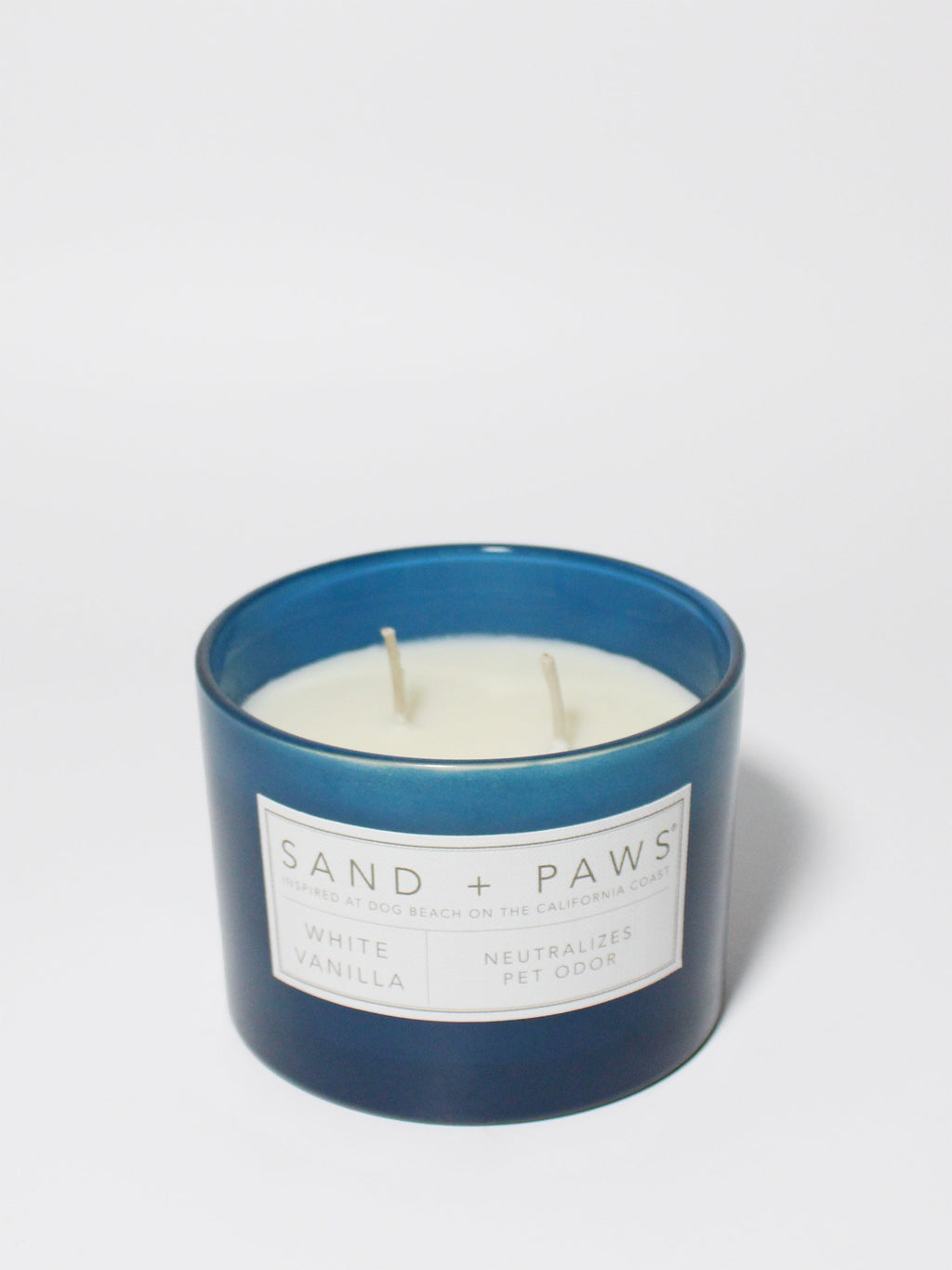 Sand + Paws White Vanilla 12 oz scented candle Premium