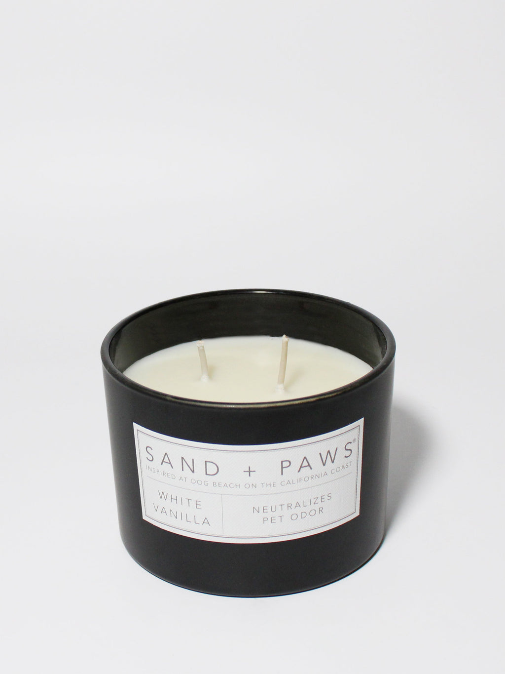Sand + Paws White Vanilla 12 oz scented candle Premium