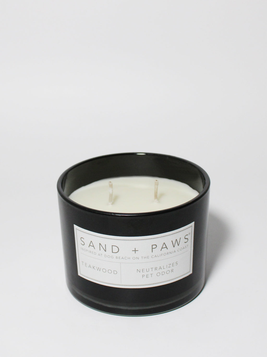 Sand + Paws Teakwood 12 oz scented candle Premium