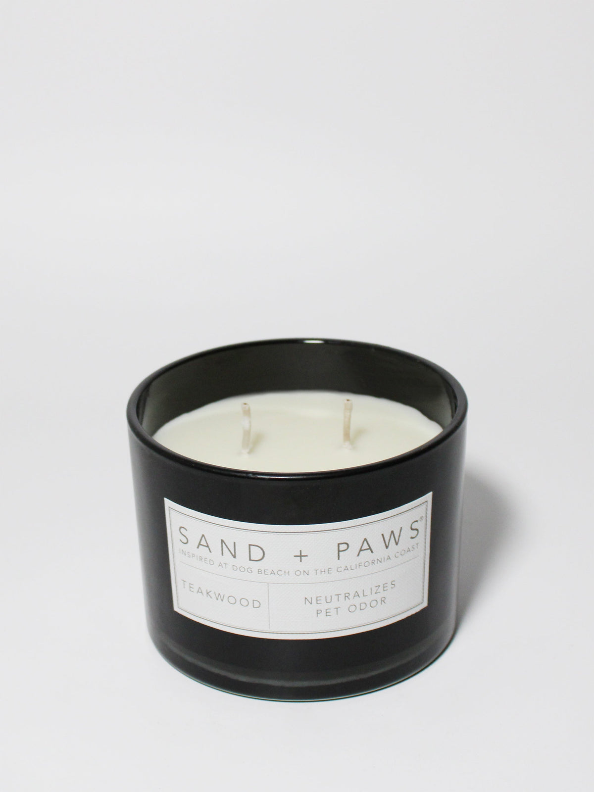 Sand + Paws Teakwood 12 oz scented candle Premium