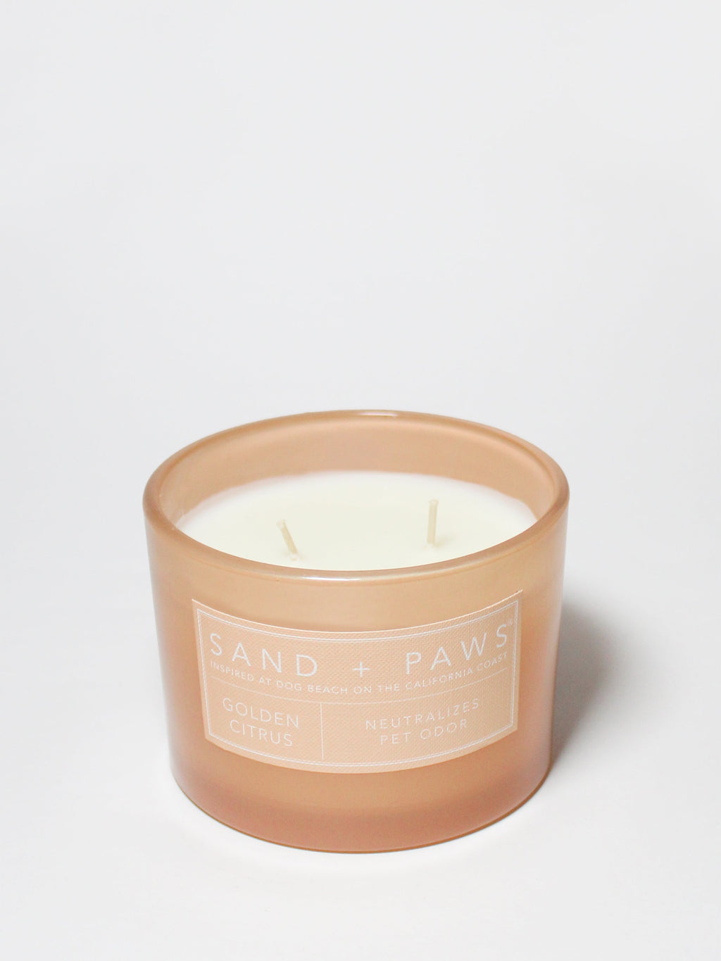 Sand + Paws Golden Citrus 12 oz scented candle Premium