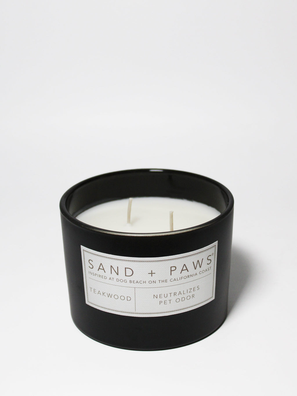 Sand + Paws Teakwood 12 oz scented candle Premium