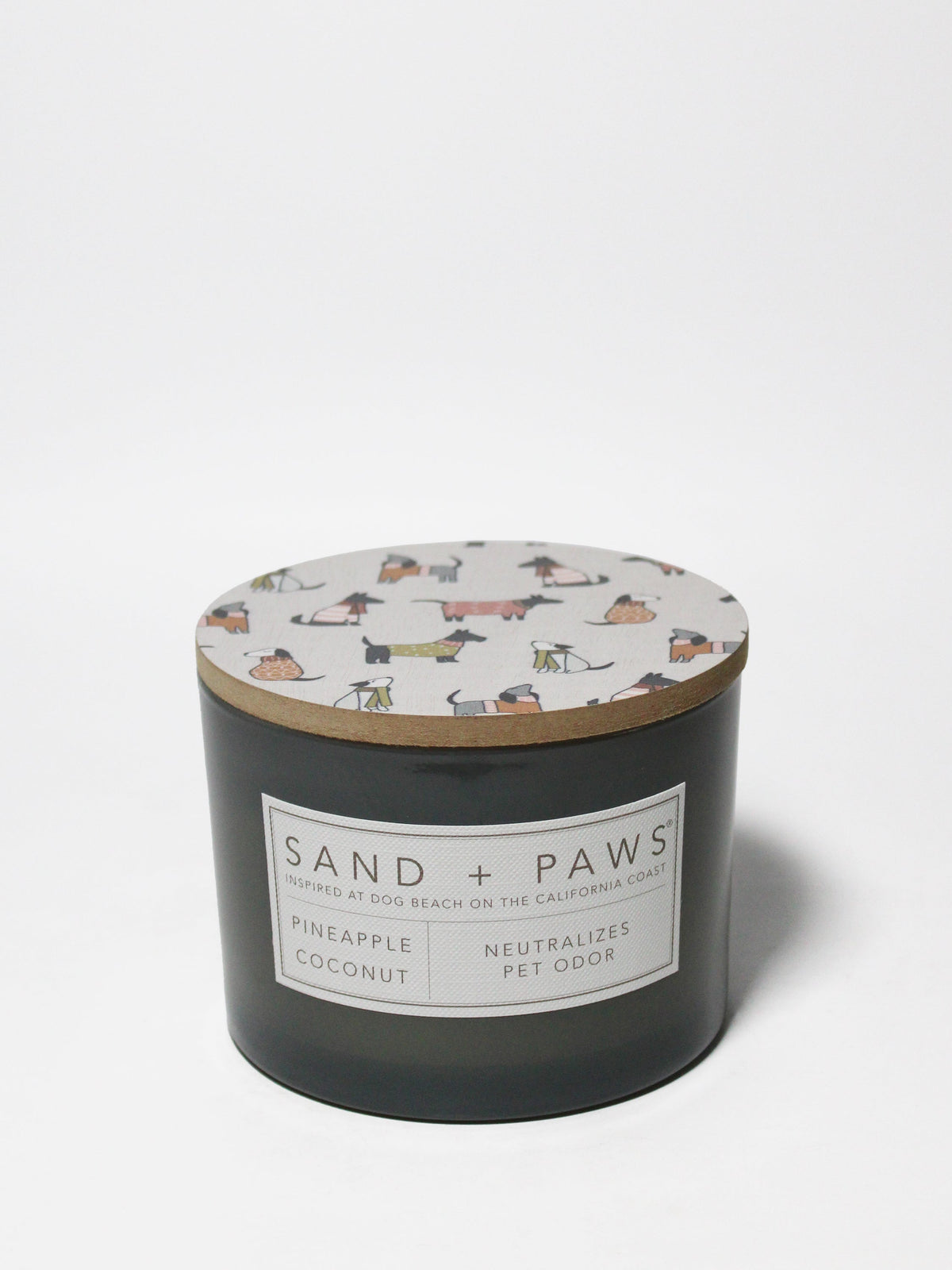 Sand + Paws Pineapple Coconut 12 oz scented candle Premium