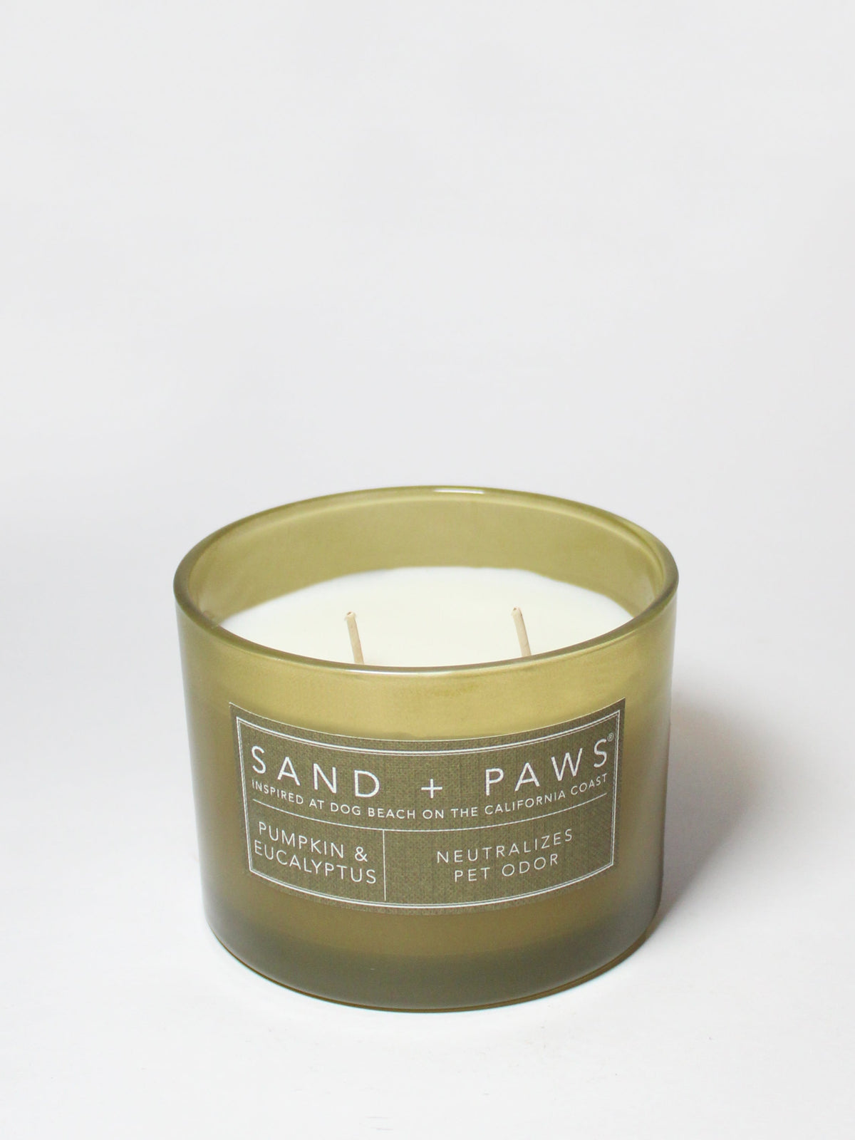 Sand + Paws Pumpkin & Eucalyptus 12 oz scented candle Premium