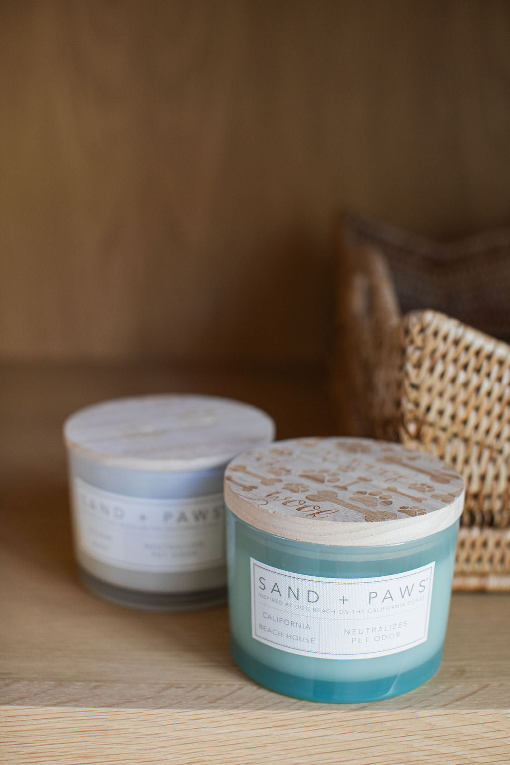 Sand + Paws California Beach House 12 oz scented candle Premium