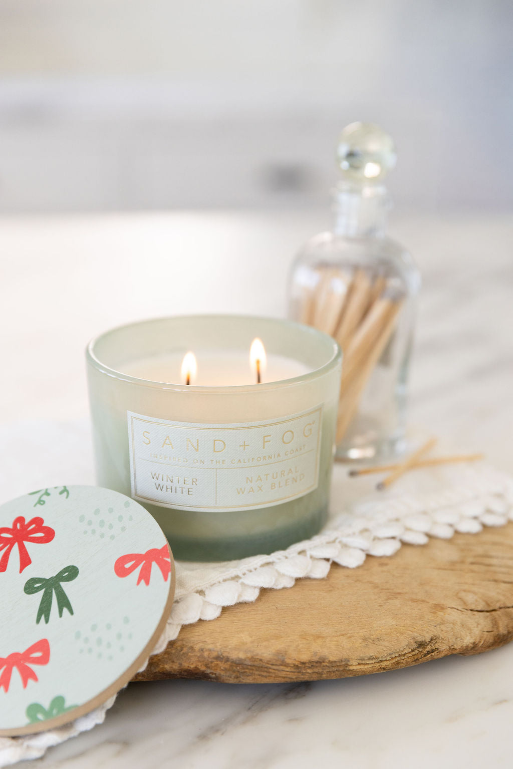 Winter White 12 oz scented candle Premium