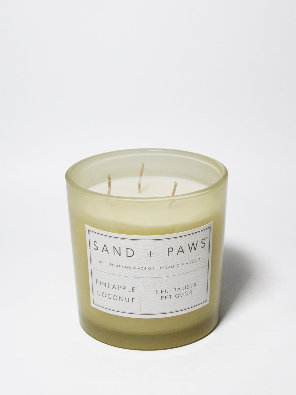 Sand + Paws Pineapple Coconut 21 oz scented candle Premium