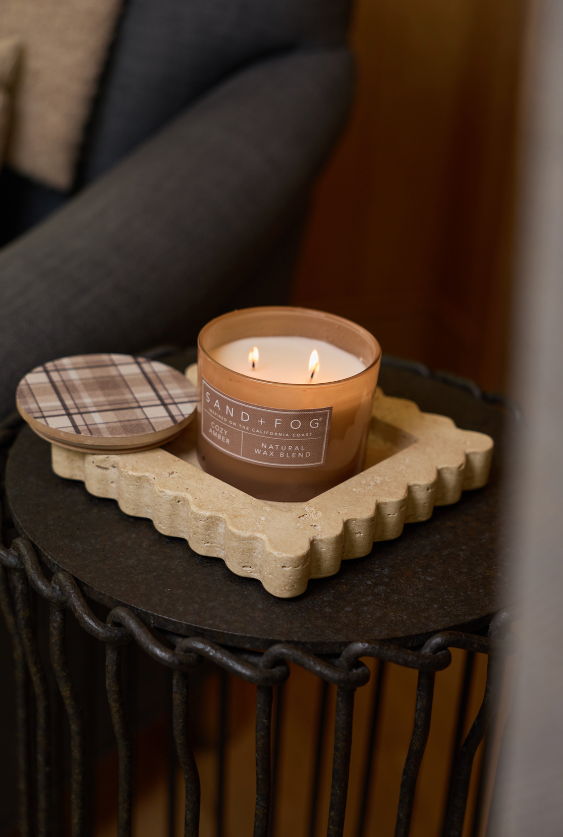 Cozy Amber 12 oz scented candle Premium