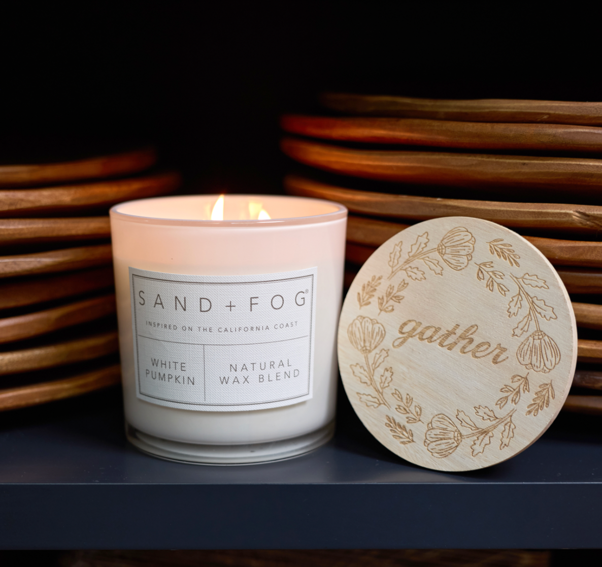 White Pumpkin 21 oz scented candle Premium