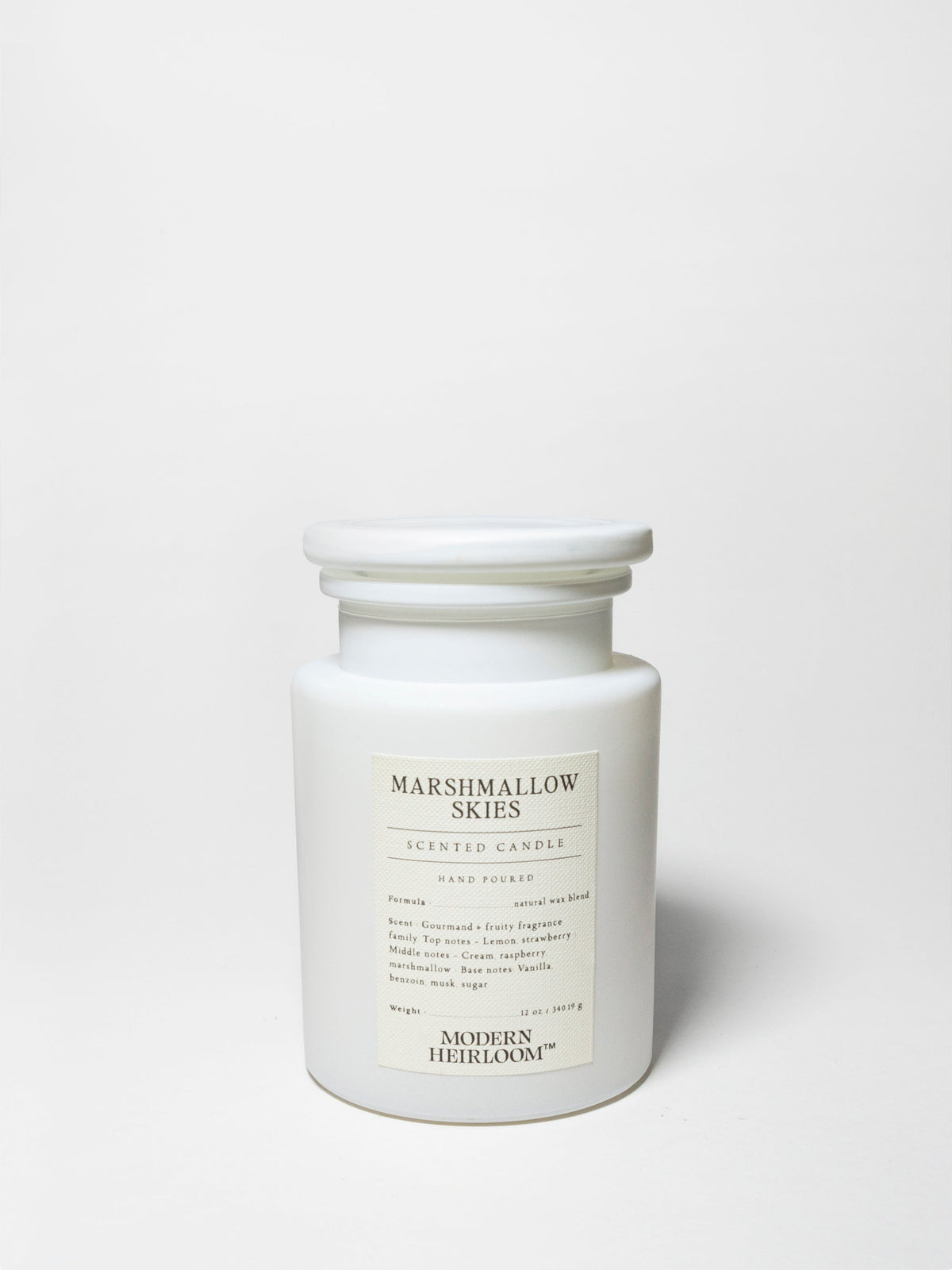 Marshmallow Skies 12 oz scented candle Premium