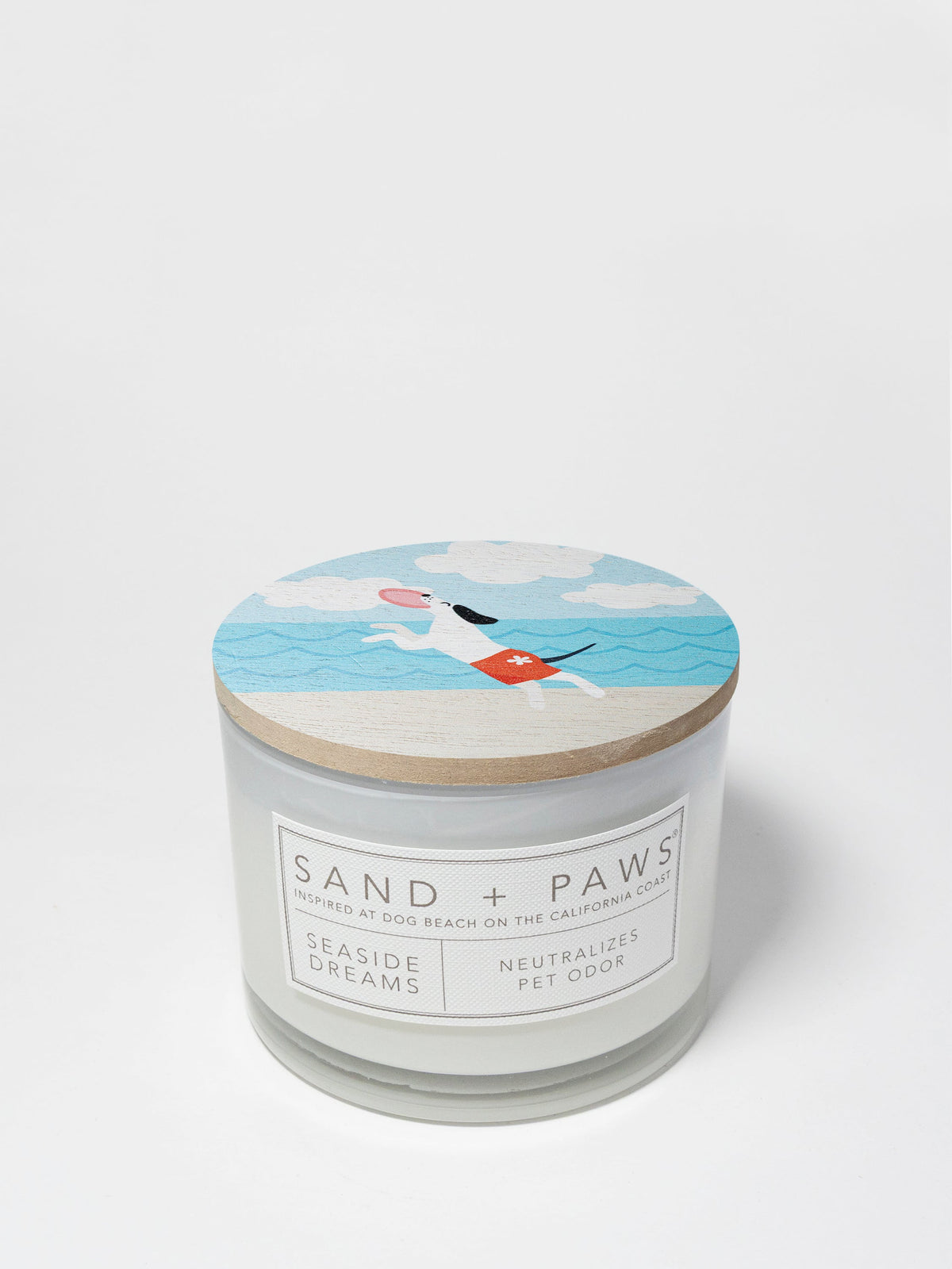 Sand + Paws Seaside Dreams 12 oz scented candle Premium