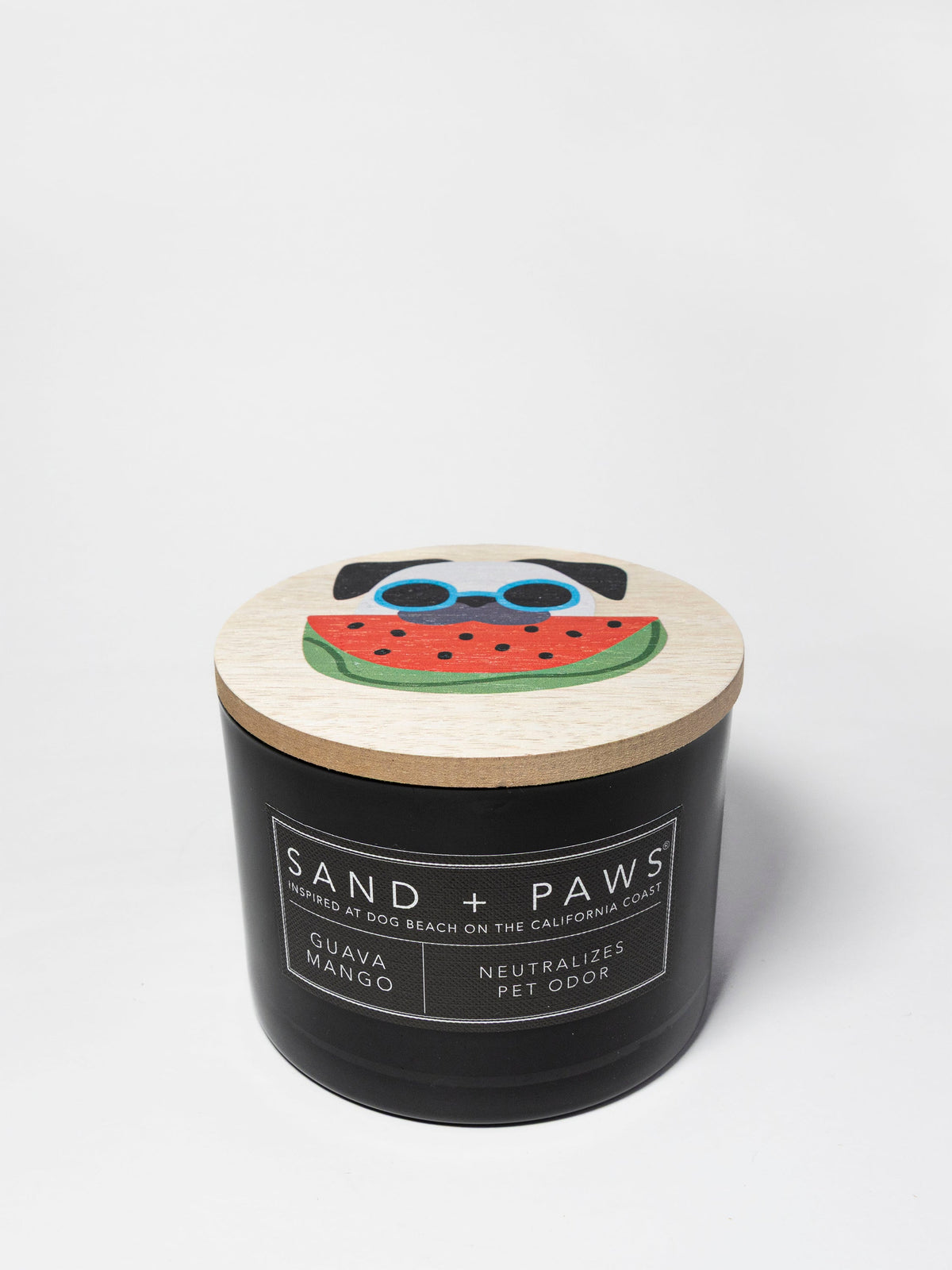 Sand + Paws Guava Mango 12 oz scented candle Premium