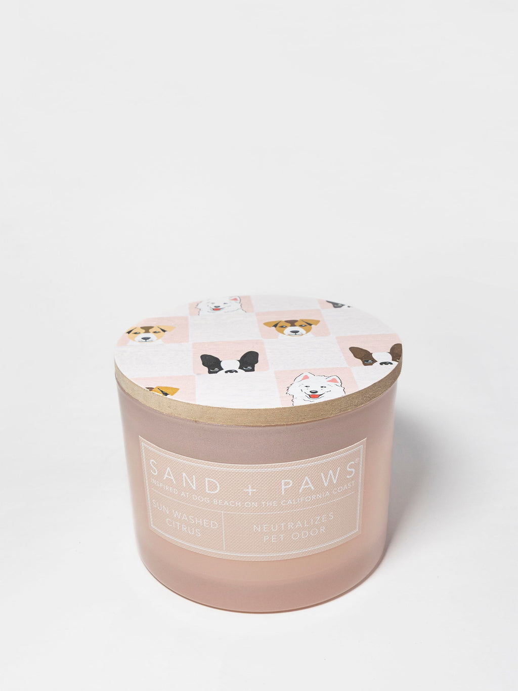 Sand + Paws Sun Washed Citrus 12 oz scented candle Premium