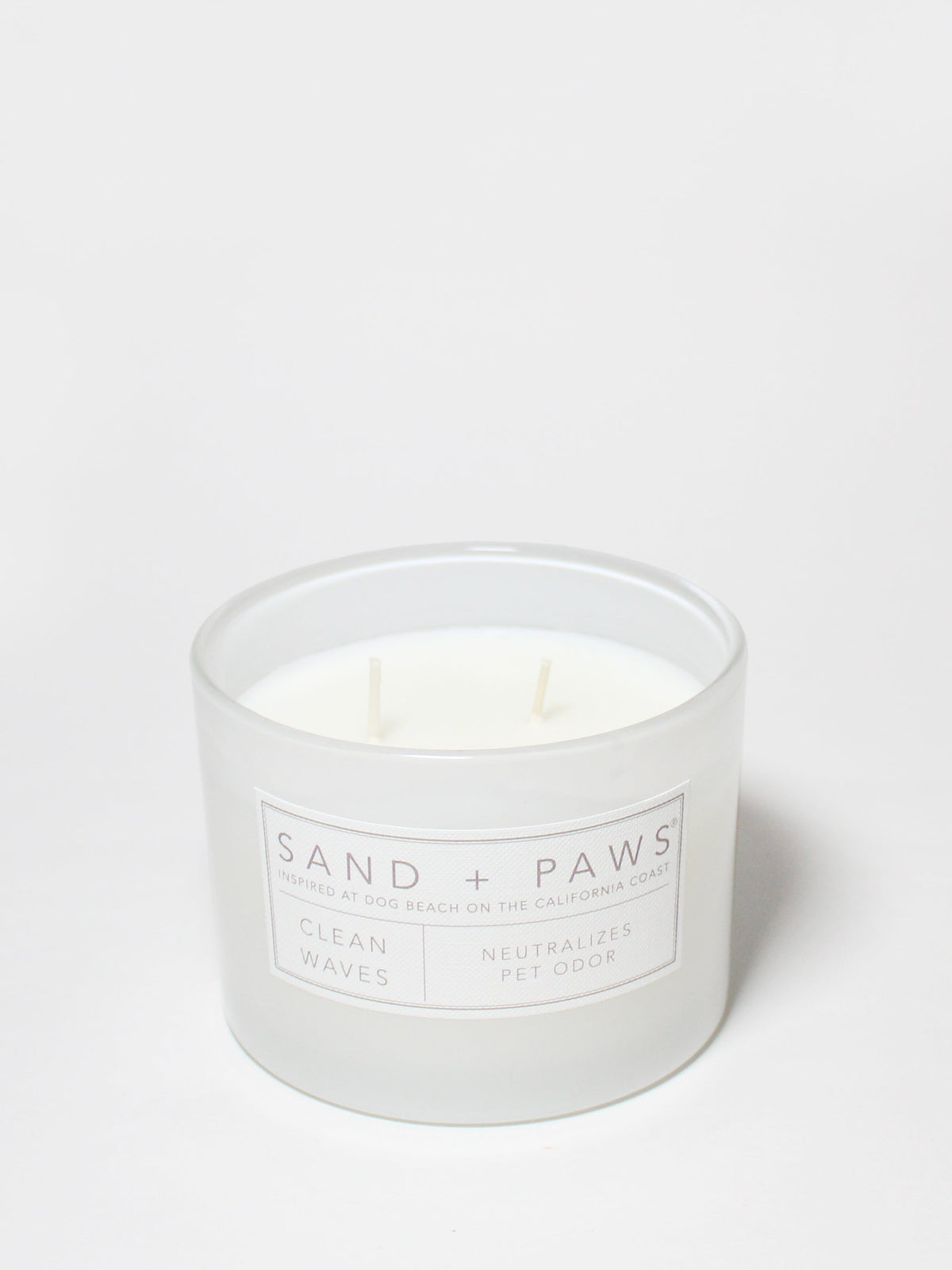 Sand + Paws Clean Waves 12 oz scented candle Premium