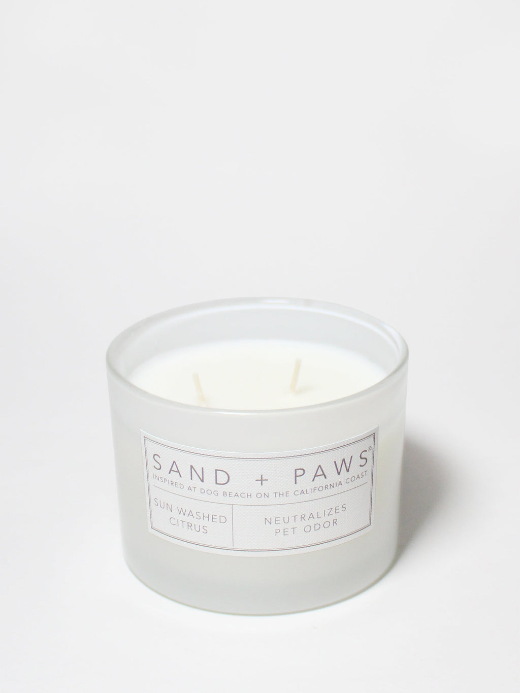 Sand + Paws Sun Washed Citrus 12 oz scented candle Premium