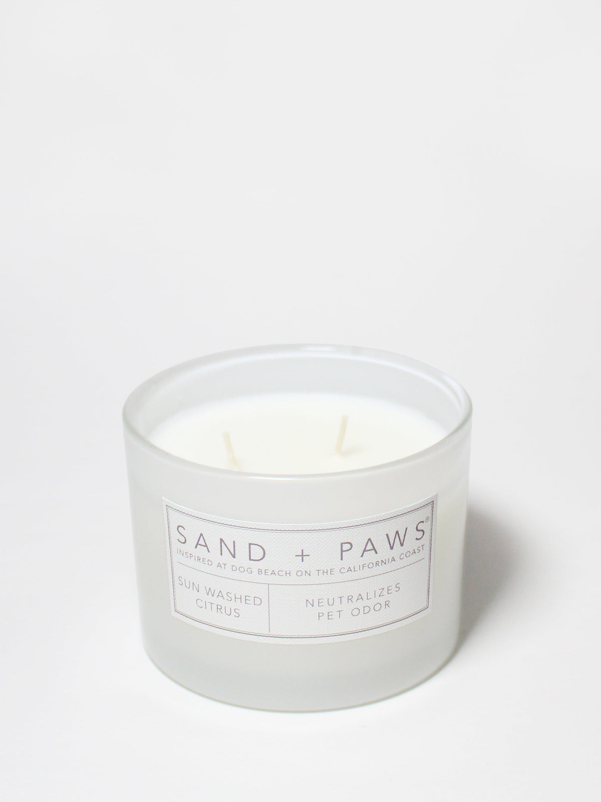 Sand + Paws Sun Washed Citrus 12 oz scented candle Premium